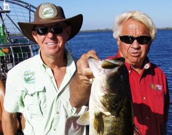 Capt Mike doing TV show with Jimmy Houston Outdoors