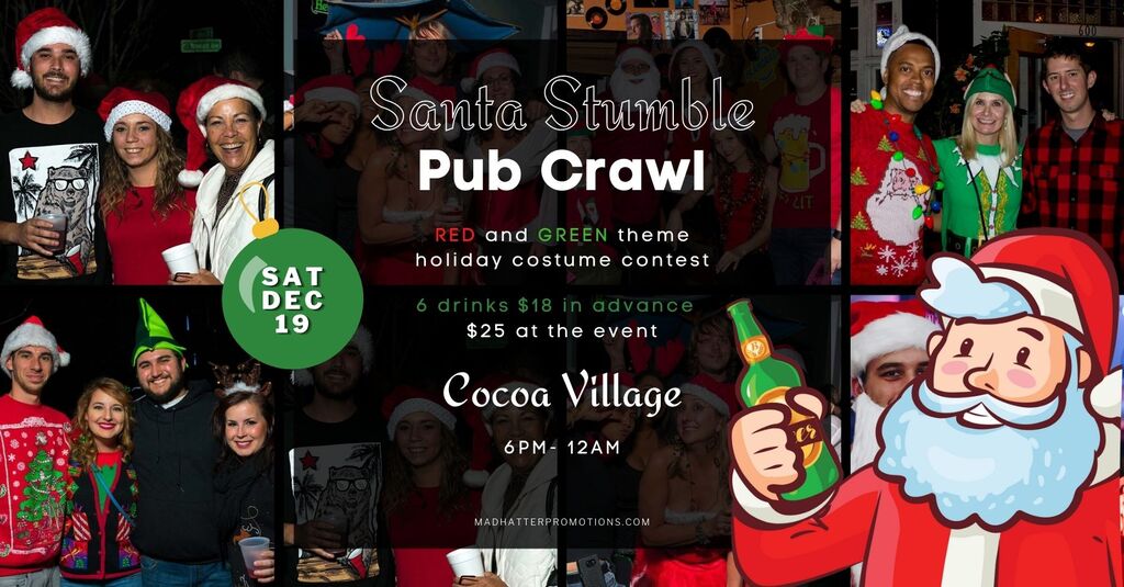 7th Annual Santa Stumble Pub Crawl in Cocoa Village